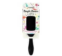 Cepillo de paleta desenredante Denman Tangle Tamer Ultra (negro) para cabello rizado y cabello negro natural: selo tanto con cabello h medo como