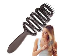 Cepillo de paleta para el sufrimiento, peine de paleta para mujeres | Masajeador de cabello antiestático | Peine de masaje del cabelludo, peine antiestático con cabeza rizada agrega brillo