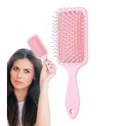Cepillo de paleta para secar el cabello - Cepillo desenredante, cerdas y flexibles, peine de peinado antiestático, cepillo profesional fiable para pelo grueso, rizado, liso, húmedo, seco,