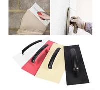 Cepillo de paleta suave para paneles de yeso con hoja de plástico para un acabado preciso de pared y aplicación de masilla, mango cómodo para uso controlado (amarillo-L)