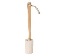 Cepillo de para la espalda, 37 x 10 cm, madera, limpieza corporal, herramienta de limpieza de baño, ideal para el cuidado de la ducha, apoyo para personas mayores, relajación estilo spa, rutina