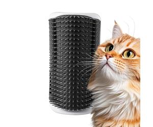 Cepillo De Pared Para Autocuidado - Rascador Adhesivo Para Gatos Que Ahorra Espacio | Peluquero De Esquina Interior Con Cerdas De Masaje, Para Gatos, Hogar, Sala De Estar, Dormitorio, Apartamento, Est