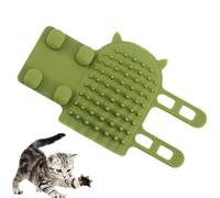 Cepillo de pared para gatos | Autobuscador ajustable de silicona para esquina | Masaje de esquina de pared, raspador suave para quitar nudos y pelos | Cepillo autohigiénico fácil de instalar