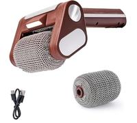 Cepillo de parrilla giratoria sin cerdas con luz LED para uso al aire libre (pincel y brus (juego de cabezales de cepillo y cepillo)