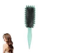 Cepillo de peinado para definir el cabello rizado utilizado para peinar y dar forma a los rizos, reducir el tirón del cabello y la separación de rizos para peinar hombres y mujeres (1 pieza verde)