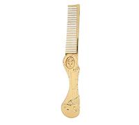 Cepillo de peinado plegable Vomeko, aleación de zinc evita el bolsillo estático mini hombres pein de cabello, peinado de peluquería, peine plegable, para peluquería o viaje para (Gold)