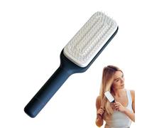 Cepillo de pelo antiestático - Peines autolimpiantes de cerdas retráctiles - Peines portátiles con mango giratorio para hombres, mujeres, niños
