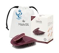 Cepillo de Pelo Antirrotura Manta Original - El Mejor Cepillo Desenredante y Flexible para un Cabello Saludable, Fino y Todo Tipo de Cabello, Cuidado Suave del Cabello para Mujeres y Hombres, Burdeos