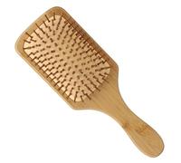 Cepillo de Pelo, Cepillo Pelo de Bambú Natural, Cepillo Cuadrado de Madera, Anti-Frizz, Cepillo Desenredante, Para Peinar y Mejorar la Textura del Cabello, Adecuado para Hombres, Mujeres y Niños
