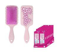 Cepillo de Pelo de Barbie - Color Rosa - Cepillo Desenredante - Diseño Estampado de Logo de Barbie - Producto Original