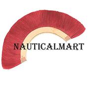 Cepillo de pelo de caballo natural de color rojo ciruela para casco romano, nuevo penacho para casco romano centurion oficial casco rojo armadura SCA
