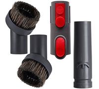 Cepillo de pelo de caballo V15 adaptador de accesorio de aspiradora compatible con aspiradora Dyson V8 V15 V10 V11 V7 V6, adaptador de manguera de cepillo de vacío de 1.25 pulgadas