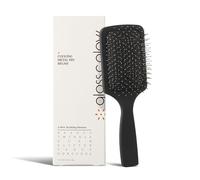 Cepillo de pelo de cerdas metálicas de alta calidad con cojín, masajeador y desenredante del cuero cabelludo para todo tipo de cabello, mango ergonómico, puntas redondas suaves, ideal para el cuidado
