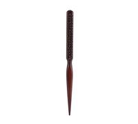 CEPILLO DE PELO DE MADERA CERDAS DE JABALÍ PEINE FLUFFY PELUQUERÍA HERRAMIENTA DE BARBERO LIGERO Y DURADERO PARA PEINADO USO PROFESIONAL O PERSONAL MATERIAL COLOR MARRÓN 24 * 3CM