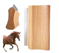 Cepillo de pelo de perro, herramienta de depilación de mascotas, peine desenredante de madera, suministros de aseo para caballos, gatos, rutina en casa, salón profesional