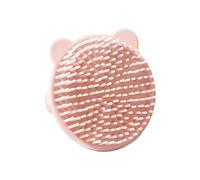 Cepillo de pelo de silicona suave para bebé con cerdas suaves para masaje del cuero cabelludo infantil y hora del baño, comodidad con diseño de oso encantador, cepillo de pelo de dibujos animados