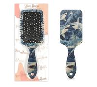 Cepillo de pelo de tiburón oceánico, pez marino, animal húmedo, seco, cojín de aire, cepillo de pelo desenredante de plástico para niños y adultos, regalo de vuelta a la escuela, mujeres y hombres