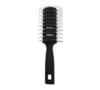 Cepillo de pelo de ventilación antiestático de 7.87 pulgadas, peine de pelo, peine de masaje con mango ergonómico, diseño de costilla de nueve, cuidado rizado en seco y húmedo, herramienta de