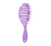 Cepillo de pelo Esqueleto Desenredante Antienredos y Antirotura Masajeador Peine Desenredante Para Pelo Seco y Mojado Peinado Suave y Sin Tirones (Violeta)