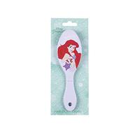 Cepillo de Pelo Infantil de La Sirenita - Color Violeta - Duradero y Resistente - Diseño con Ariel en la Parte Trasera y Estrella de Mar - Producto Original Diseñado en España
