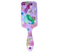 Cepillo de Pelo Infantil - Diseño 3D Sirena - Cepillo Desenredante Suave para Niñas - Cerdas Antitirones - Apto para Cabello Seco y Húmedo - Regalo Ideal