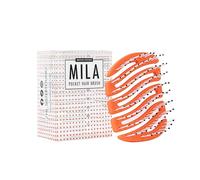 Cepillo de pelo Mila Pocket - Mini cepillo compacto con lápices de nailon y cabezales de masaje | para cabello húmedo y seco | Cepillo de viaje para hombre y mujer de Sister Young (naranja)