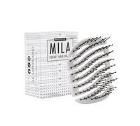 Cepillo de pelo Mila Pocket - Mini cepillo compacto con lápices de nailon y cabezales de masaje | para cabello húmedo y seco | Cepillo de viaje para hombre y mujer de Sister Young (blanco)