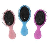 Cepillo de pelo para desenredar de viaje, regalo de Navidad para niños, mujeres, niños pequeños, cepillo para bebé, desenredador de bolsillo, cepillo para cabello rizado profesional, cabello seco y