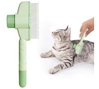 Cepillo de pelo para gatos, pelo largo y cepillo para gatos, pelo corto, cepillo para perros de pelo corto, cepillo para gatos One Touch 3 en 1, caspa, masaje y brillo de pelo, cuidado suave para