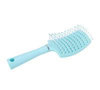 Cepillo de Pelo Peine Redondo Cabeza de Dientes Cepillo Desenredante para Adultos Y Niños Pelo ABS Paleta Cepillo de Pelo Diseño Hueco Desenredador Cepillos de Pelo(azul)