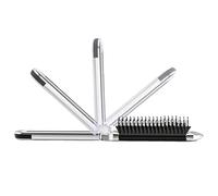 Cepillo de pelo pequeño, cepillo de viaje para mujeres, cepillo de masaje plegable para el cabello, peine con espejo, tamaño de bolsillo, accesorios para mujeres y niñas, viaje en casa, gimnasio