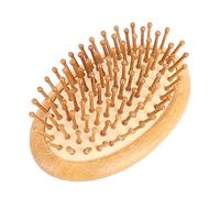 Cepillo de Pelo Pequeño de Madera, Cepillo Masajeador de Cuero Cabelludo de Madera Cepillo de Pelo Antiestático Ovalado Cepillo de Pelo de Paleta de Viaje de Bolsillo