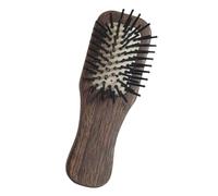 Cepillo de pelo pequeño de madera de haya natural con mango cómodo y estimulante del cuero cabelludo, accesorio para el cuidado del cabello