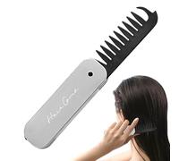 Cepillo de pelo plegable, cepillo de pelo plegable | Cepillo de pelo portátil - Pequeña herramienta de peinado de doble cara, peine de viaje multifunción, masaje de cabelludo, cepillo de pelo