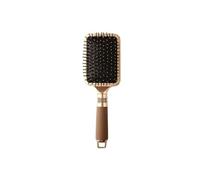 Cepillo de pelo profesional liso y liso para peluquería, para todo tipo de cabello, peine de peinado para mujeres y hombres (dorado-C)