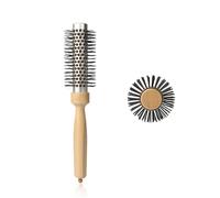 Cepillo de pelo redondo de metal profesional para secado con pasador de sección, peine de resistencia a altas temperaturas, cepillo redondo de gran tamaño para cabello largo