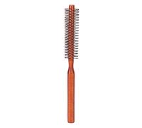 Cepillo de Pelo Redondo para Rizar, Cepillo para el Pelo Pequeño de Madera, Cepillo Unisex, Cerdas de jabalí Circulares, Portátil con Mango, Mini Circular para Secado por Soplado