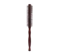 Cepillo de pelo redondo pequeño para secado con cerdas de nailon suave, cepillo de peinado para cabello seco y rizado, cepillo de pelo redondo pequeño de 1.18 pulgadas con cerdas de nailon