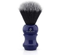 Cepillo de pelo sintético negro fino con mango de resina azul cepillo de afeitar para hombres cepillo de pelo suave