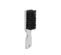Cepillo de pelo suave para peinar, pulir, colocar el cabello plano para crear un peinado elegante sin encrespamiento para hombres, mango de plástico, cepillo para barba