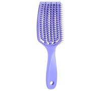 Cepillo de pelo ventilado para mujer, cepillo para alisar el cabello | Cepillo de pelo curvado ventilado para alisar | Cepillo liso y rizado, peine transpirable para reducir el tirón del pelo para el