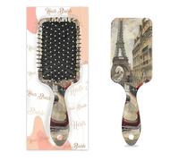 Cepillo de pelo vintage de la Torre Eiffel de París, cepillo de pelo de plástico desenredante para niños y adultos, regalo de vuelta a la escuela, mujeres y hombres