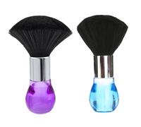 Cepillo de peluquería de 2 piezas, plato de cuello profesional con mango cómodo, cuello de salón Corte de cabello Corte de cabello Limpieza de la herramienta de peinado.