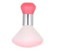 Cepillo de Peluquería, Plato de Cuello con un Tamaño Compacto 15 * 8 * 5 Cm y Cepillo Plumero Cuello Función, Plato Barbero, Cabello Fibra, Abdomésticos, Verde Oscuro, Rosa Uñas Uñas) (PINK)