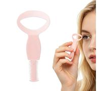 Cepillo de pestañas de precisión, peine doble de rímel, herramienta grande de 3,94 x 1,77 pulgadas con cerdas lisas, cepillo flexible de ABS, herramienta de cuidado de pestañas con diseño portátil
