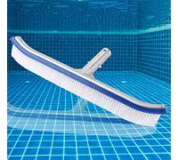 Cepillo de Piscina Cabeza 18 Pulgadas Piscina Cepillo de Pared Herramientas de Limpieza Manija de Aluminio para Piscinas de Aguas Termales de Estanque SPA