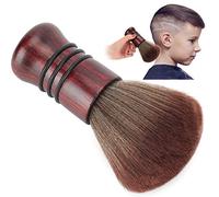 Cepillo De Placas De Cuello, Cepillo Cuello Barbero Cepillo Barbero De Fibra Natural Profesional De La Peluquería Para Cortar El Cuello De Peluquería Con Mango De Madera Para El Cabello Y La Barba