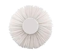 Cepillo de pulido 80 mm, taladro, alambre abrasivo, muela abrasiva nailon, cepillo radial for acabado muebles, 1 pieza(White,320)