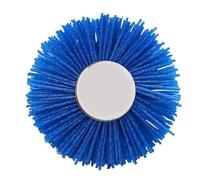 Cepillo de pulido 80 mm, taladro, alambre abrasivo, muela abrasiva nailon, cepillo radial for acabado muebles, 1 pieza(Blue,80)