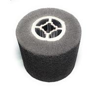 Cepillo de pulido abrasivo no tejido Rueda de pulido Rueda de fregona de motor portátil Compatible con máquina de bruñido/pulidor/lijadora de 120 x 100 mm (400 #)